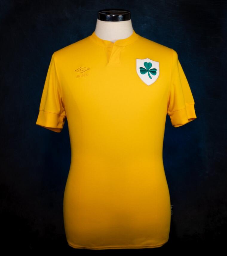 2021/22 Ireland Centenary Yellow Goalkeeper Soccer Jersey Shirt